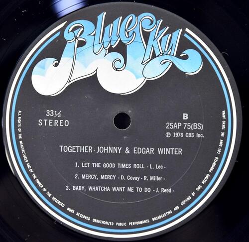 Johnny &amp; Edgar Winter [조니 윈터, 에드가 윈터] – Together ㅡ 중고 수입 오리지널 아날로그 LP