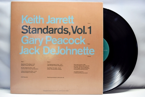 Keith Jarrett, Gary Peacock, Jack DeJohnette [키스 자렛, 게리 피콕, 잭 디조넷] ‎– Standards, Vol. 1  - 중고 수입 오리지널 아날로그 LP