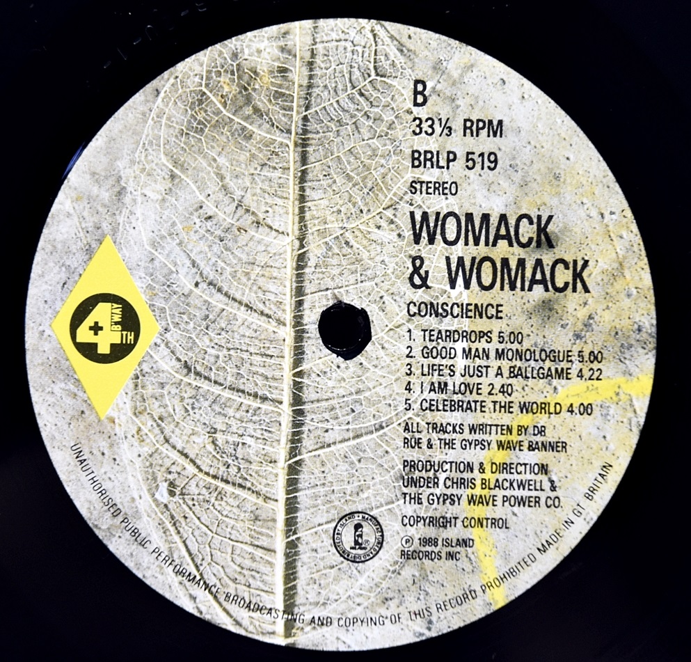 Womack &amp; Womack [워맥 &amp; 워맥] – Conscience - 중고 수입 오리지널 아날로그 LP