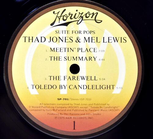 Thad Jones &amp; Mel Lewis [새드 존스, 멜 루이스] – Suite For Pops - 중고 수입 오리지널 아날로그 LP