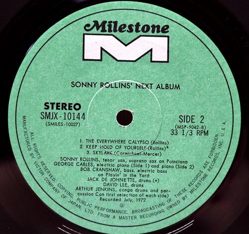 Sonny Rollins [소니 롤린스] - Next Album - 중고 수입 오리지널 아날로그 LP