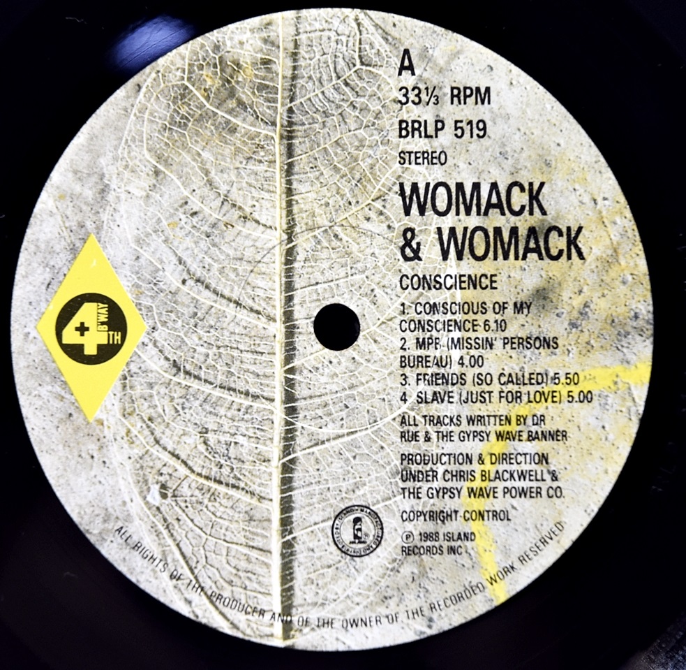 Womack &amp; Womack [워맥 &amp; 워맥] – Conscience - 중고 수입 오리지널 아날로그 LP