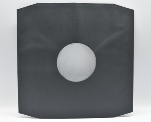 정전기방지 최고급 12인치 LP 속지 이너슬리브 PE 라이닝 이중속지 (종이+PE)  코너컷 블랙 inner sleeve 10매