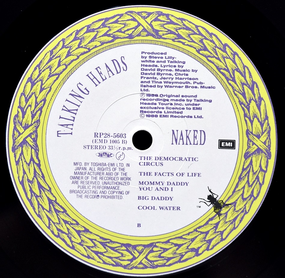 Talking Heads [토킹 헤즈] - Naked ㅡ 중고 수입 오리지널 아날로그 LP