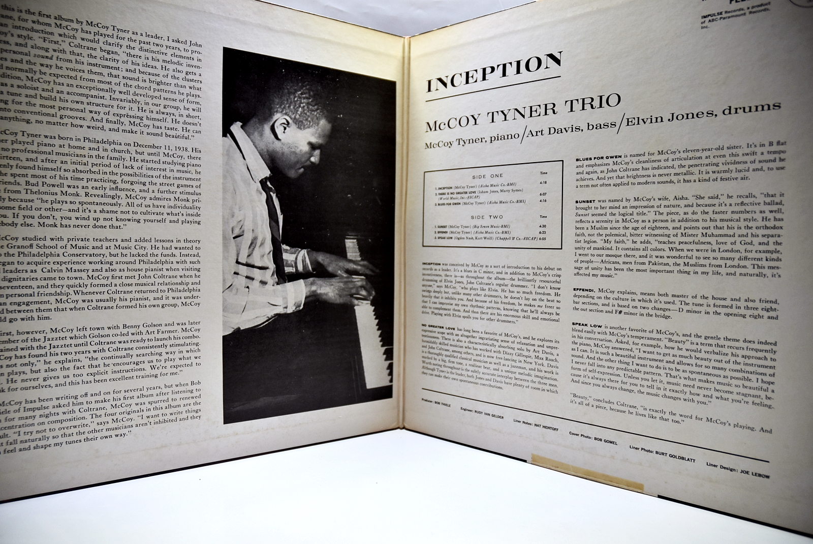 McCoy Tyner [맥코이 타이너] – Inception - 중고 수입 오리지널 아날로그 LP