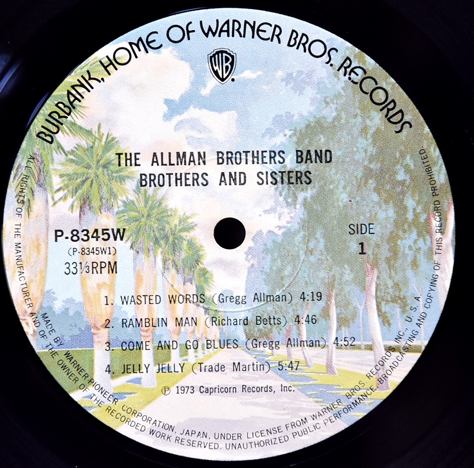 The Allman Brothers Band [올맨 브라더스] - Brothers And Sisters ㅡ 중고 수입 오리지널 아날로그 LP
