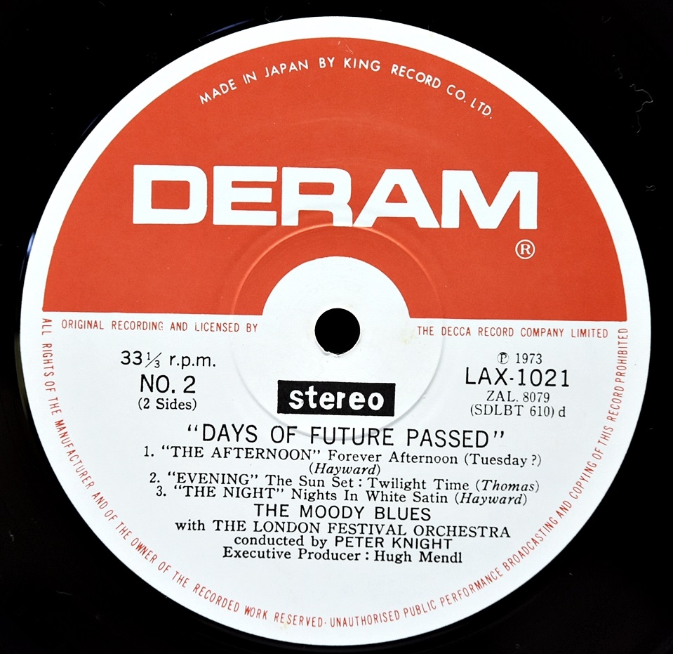 The Moody Blues [무디 블루스] – Days Of Future Passed ㅡ 중고 수입 오리지널 아날로그 LP