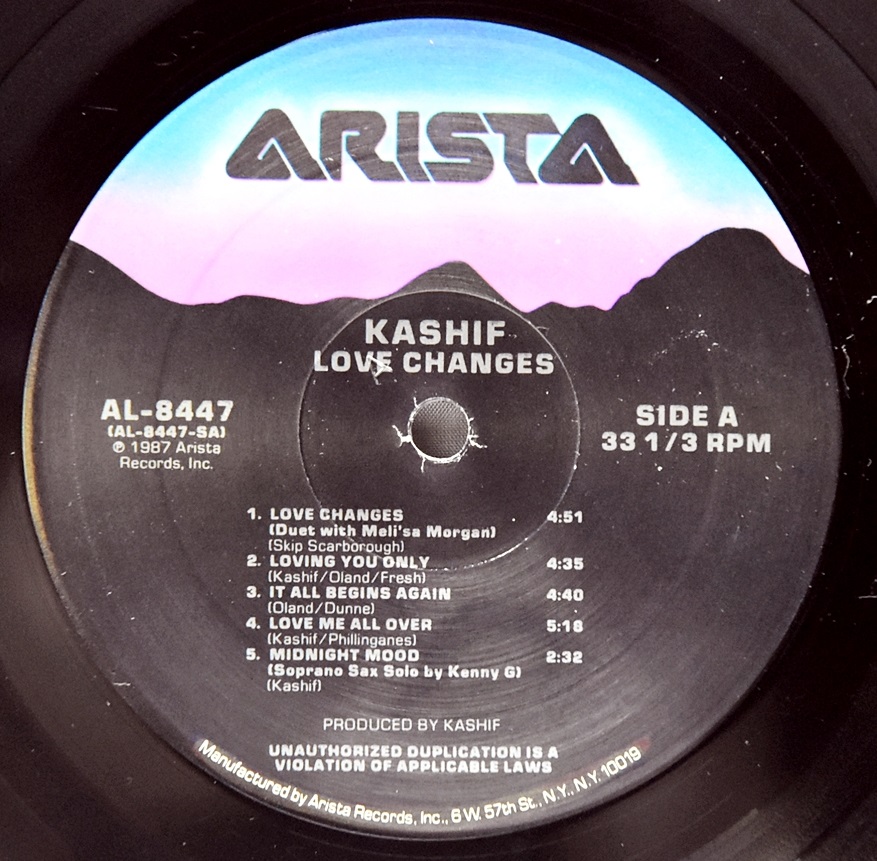 Kashif [카시프] – Love Changes  ㅡ 중고 수입 오리지널 아날로그 LP