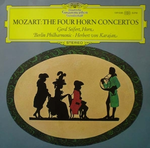 [고정가상품] Mozart- The Four Horn Concertos- Seifert/Karajan 중고 수입 오리지널 아날로그 LP