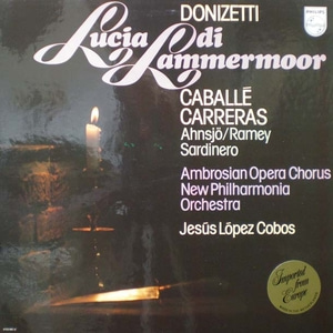 Donizetti- 람메르무어의 루치아- Caballe/Carreras/Cobos (3LP Box) 중고 수입 오리지널 아날로그 LP