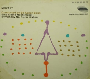 Mozart - Eine Kleine Nachtmusik/Symphony No.40 - Adrian Boult 중고 수입 오리지널 아날로그 LP