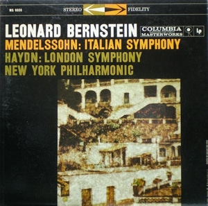 Mendelssohn/Haydn-Symphony No.4/Symphony No.104-Bernstein 중고 수입 오리지널 아날로그 LP