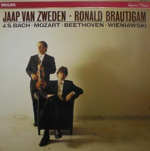 Bach/Mozart/Beethoven-Chaconne/Violin Sonatas 외-van Zweden/Brautigam 중고 수입 오리지널 아날로그 LP