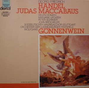 Handel- Judas Maccabaus 전곡 -Donath/Schreier/Gonnenwein (3LP Box) 중고 수입 오리지널 아날로그 LP