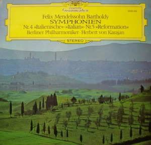 Mendelssohn- Symphony Nos.4&amp;5- Karajan 중고 수입 오리지널 아날로그 LP