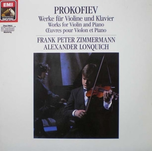 Prokofiev- Works for Violin and Piano- Franck Peter Zimmerman 중고 수입 오리지널 아날로그 LP