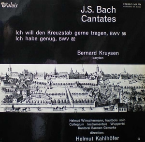 Bach-Cantata BWV 82 &amp; 56-Kruysen/Winschermann/Kahlhofer 중고 수입 오리지널 아날로그 LP