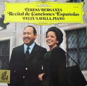 Recital de Canciones Espanolas-Berganza/Lavilla 중고 수입 오리지널 아날로그 LP