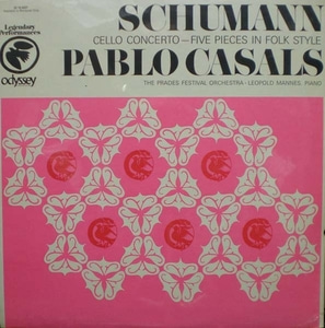 Schumann-Cello Concerto/Five Pieces in Folk style-Casals/Mannes 중고 수입 오리지널 아날로그 LP