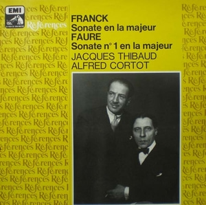 Franck/Faure-Violin Sonata/Violin Sonata No.1-Thibaud/Cortot 중고 수입 오리지널 아날로그 LP