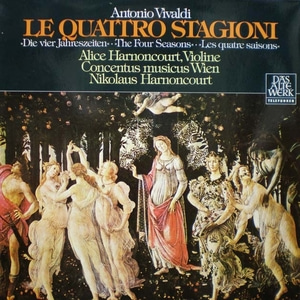 Vivaldi-The Four Seasons-Alice &amp; Nikolaus Harnoncourt 중고 수입 오리지널 아날로그 LP