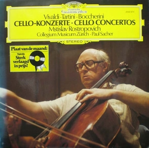 비발디/보케르니 - 첼로 콘체르토스 - 로스트로포비치 (Vivaldi/Boccherini-Cello Concertos-Rostropovich) 중고 수입 오리지널 아날로그 LP