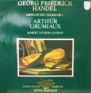 Handel - Violin Sonata Op.1 - Arthur Grumiaux 중고 수입 오리지널 아날로그 LP