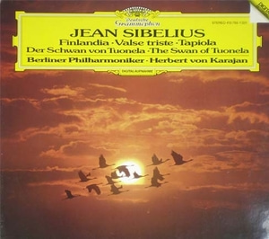 Sibelius - Finlandia 外 - Herbert von Karajan 중고 수입 오리지널 아날로그 LP