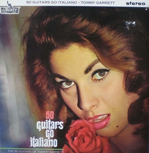 50 Guitars go Italiano-The 50 Guitars of Tommy Garrett 중고 수입 오리지널 아날로그 LP
