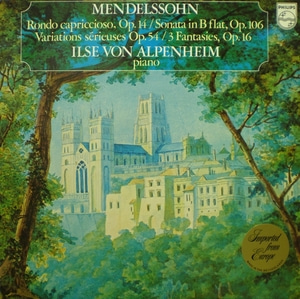 Mendelssohn-Rondo Capriccioso 외-Alpenheim 중고 수입 오리지널 아날로그 LP