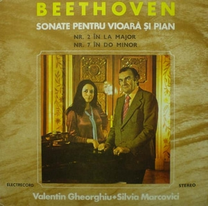 Beethoven-Violin Sonata Nos.2&amp;7-Marcovici/Gheorghiu 중고 수입 오리지널 아날로그 LP
