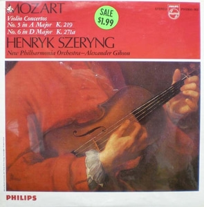 Mozart- Violin Concerto No.5&amp;No.6- Szeryng/Gibson 미개봉반 중고 수입 오리지널 아날로그 LP