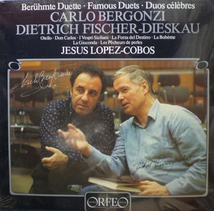 Famous Duets-Verdi/Bizet 외- Bergonzi/Fischer-Dieskau/Lopez-Cobos (오리지널 미개봉반) 중고 수입 오리지널 아날로그 LP