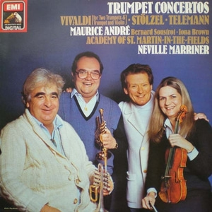 Vivaldi/Stozel/Telemann- Trumpet Concertos- Andre/Brown/Marriner 중고 수입 오리지널 아날로그 LP
