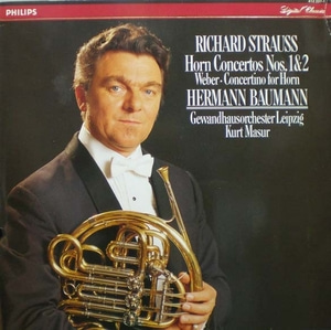 R.Strauss/Weber- Horn Concertos- Baumann/Masur 중고 수입 오리지널 아날로그 LP