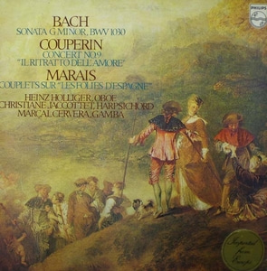 /Couperin/Marais-Oboe sonata/ Oboe Concerto No.9 외-Holliger/Jaccottet/Cervera 중고 수입 오리지널 아날로그 LP