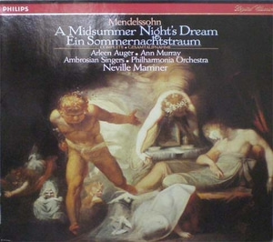 Mendelssohn-A Midsummer Night&#039;s Dream- Neville Marriner 중고 수입 오리지널 아날로그 LP
