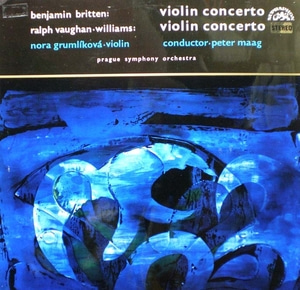 Vaughan-Williams/Britten-Violin Concertos-Grumlikova/Maag 중고 수입 오리지널 아날로그 LP