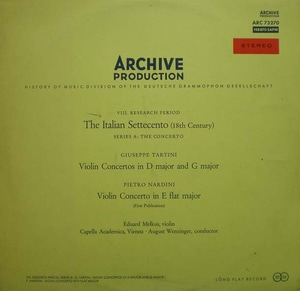 Tartini/Nardini-Violin Concertos-Melk 중고 수입 오리지널 아날로그 LP