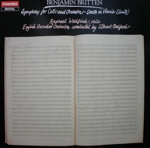 Britten- Symphony for Cello 외- Wallfisch/Bedford 중고 수입 오리지널 아날로그 LP