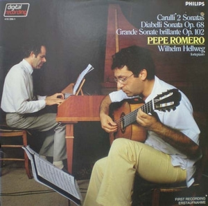 Carulli/Diabelli- Works for Guitar and Piano-Pepe Romero 중고 수입 오리지널 아날로그 LP