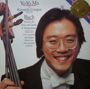 Bach- Sonatas for viola da Gamba &amp; Harpsichord- Yo-Yo Ma/Cooper 중고 수입 오리지널 아날로그 LP