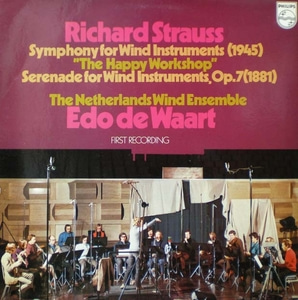 R.Strauss-Symphony for Wind Instruments 외-Edo de Waart 중고 수입 오리지널 아날로그 LP