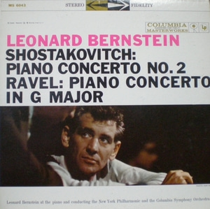 Shostakovitch/Ravel - Piano Concertos - Leonard Bernstein 중고 수입 오리지널 아날로그 LP