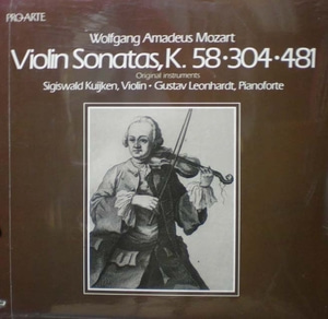 Mozart- Violin Sonatas K.58,304,481- Kuijken/Leonhardt 미개봉반 중고 수입 오리지널 아날로그 LP