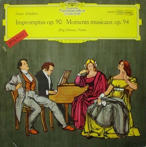 Schubert-4 Impromptus op.90/Moments musicaux-Demus 중고 수입 오리지널 아날로그 LP