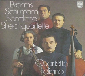 Brahms/Schumann - Complete String Quartets- Quartetto Italiano 3LP 중고 수입 오리지널 아날로그 LP