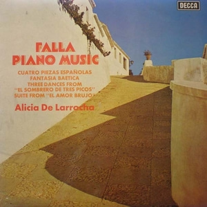 Falla- Piano Music- Alicia De Larrocha 중고 수입 오리지널 아날로그 LP