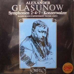 Glazunov- Symphony Nos.2,4,7 외- Neeme Jarvi (2LP/ 미개봉반) 중고 수입 오리지널 아날로그 LP