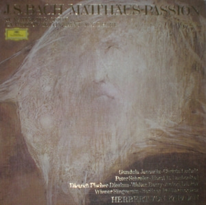 Bach - Matthaus Passion - Herbert von Karajan 4LP 중고 수입 오리지널 아날로그 LP
